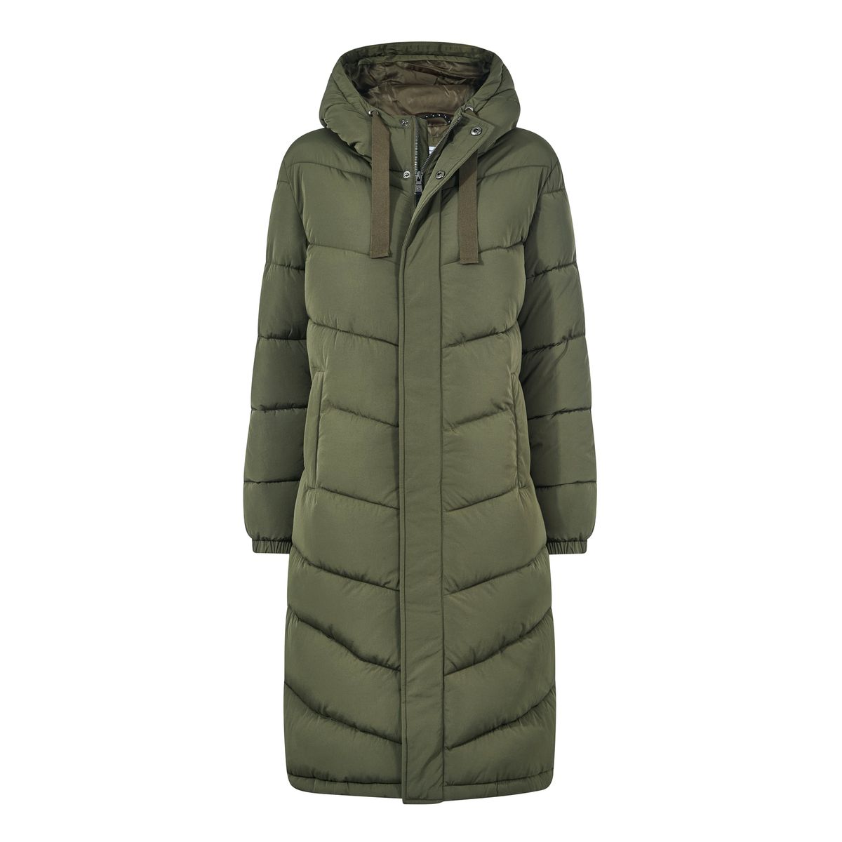 Raleigh Womens Long Insulated Jacket - Khaki