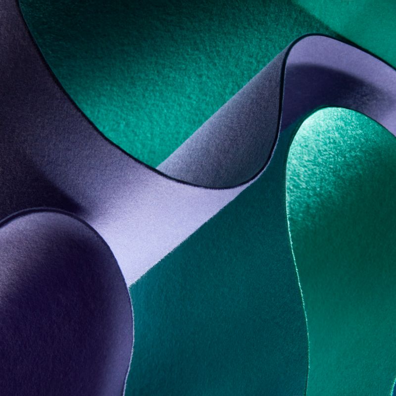 Hainsworth Signature Fabrics - Vivid Hues - Jade and Amethyst 10343