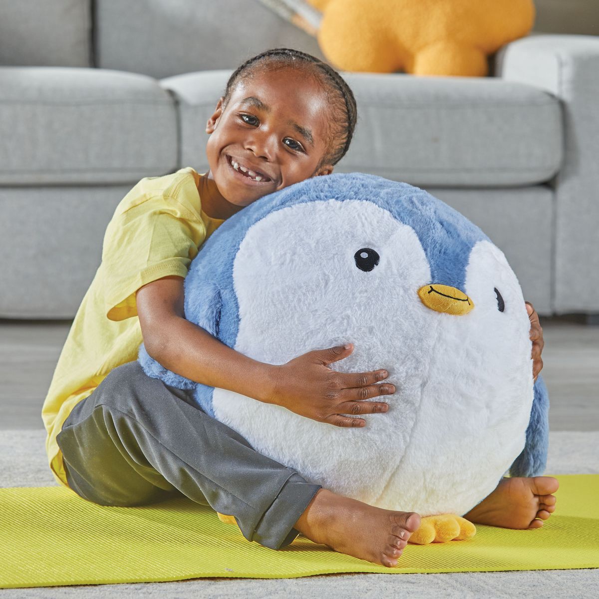 Yoga Ball Buddy with BubblePlush™ - Penguin
