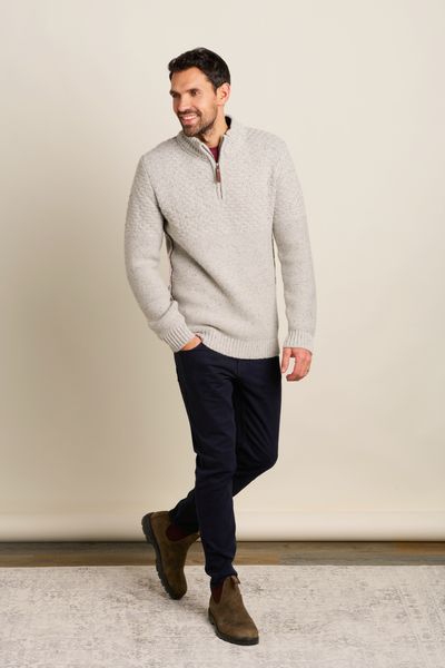 Brakeburn Grey Quarter Zip (lifestyle) - £69.99
