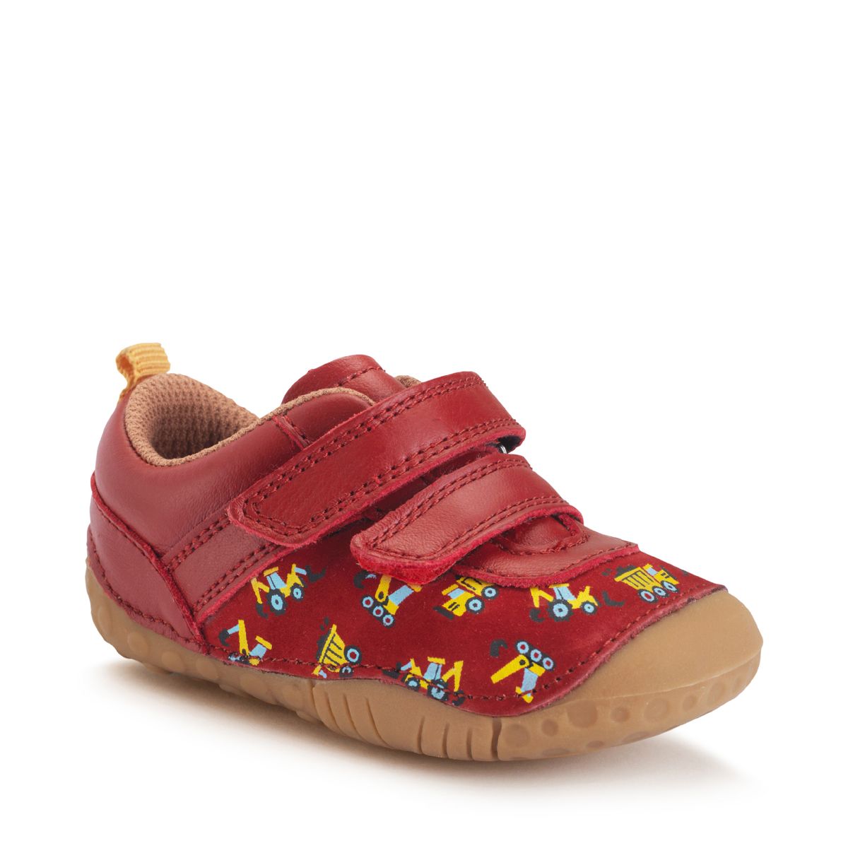 Start-Rite Little Smile Red digger leather/nubuck rip-tape baby pre-walkers