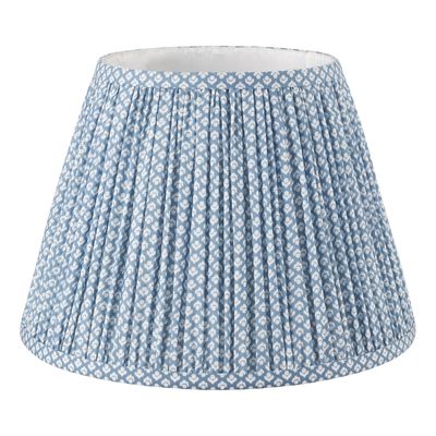 Wrighton Blue Cotton Tapered Drum Shade