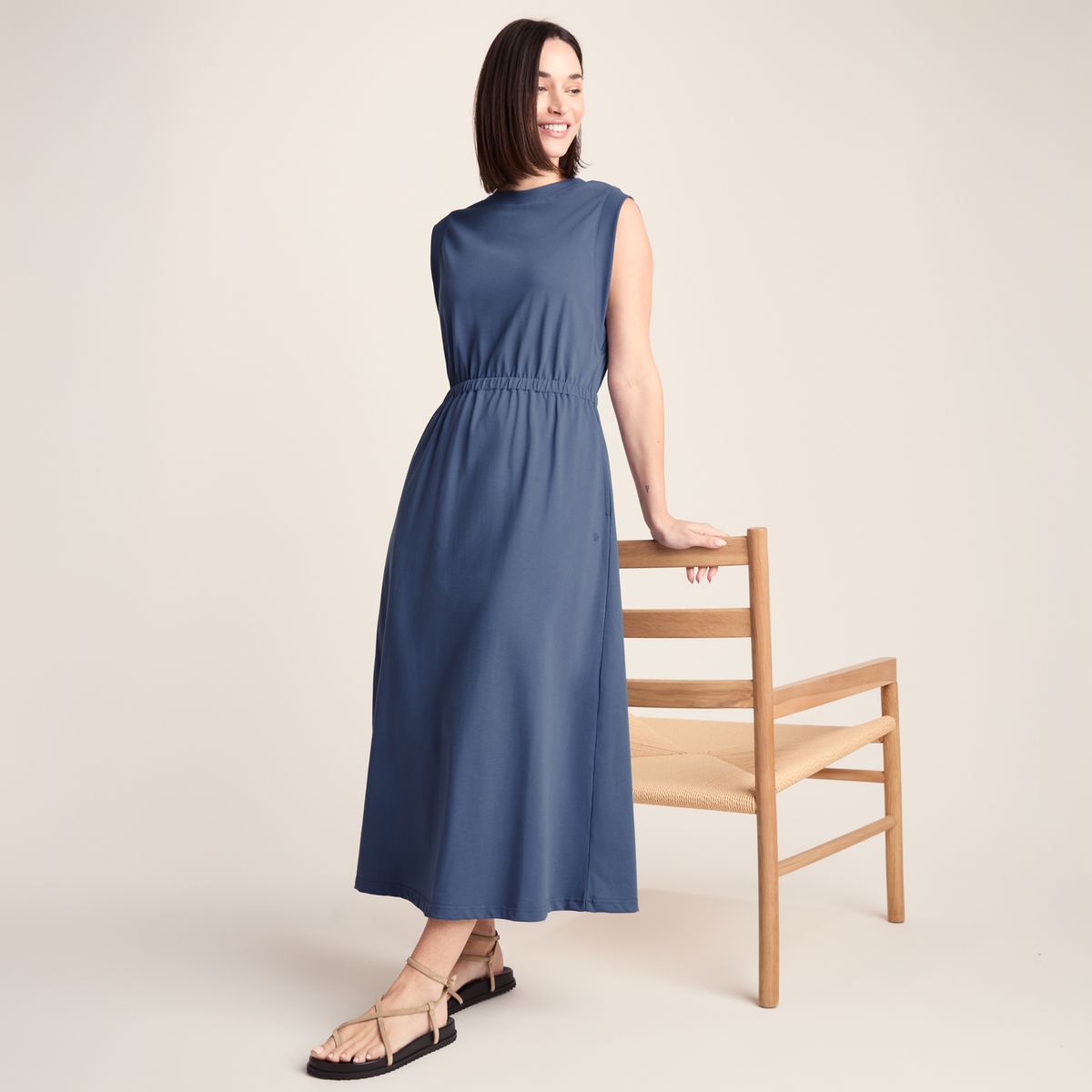 Ebony Women's Supersoft Dress - Smokey Blue