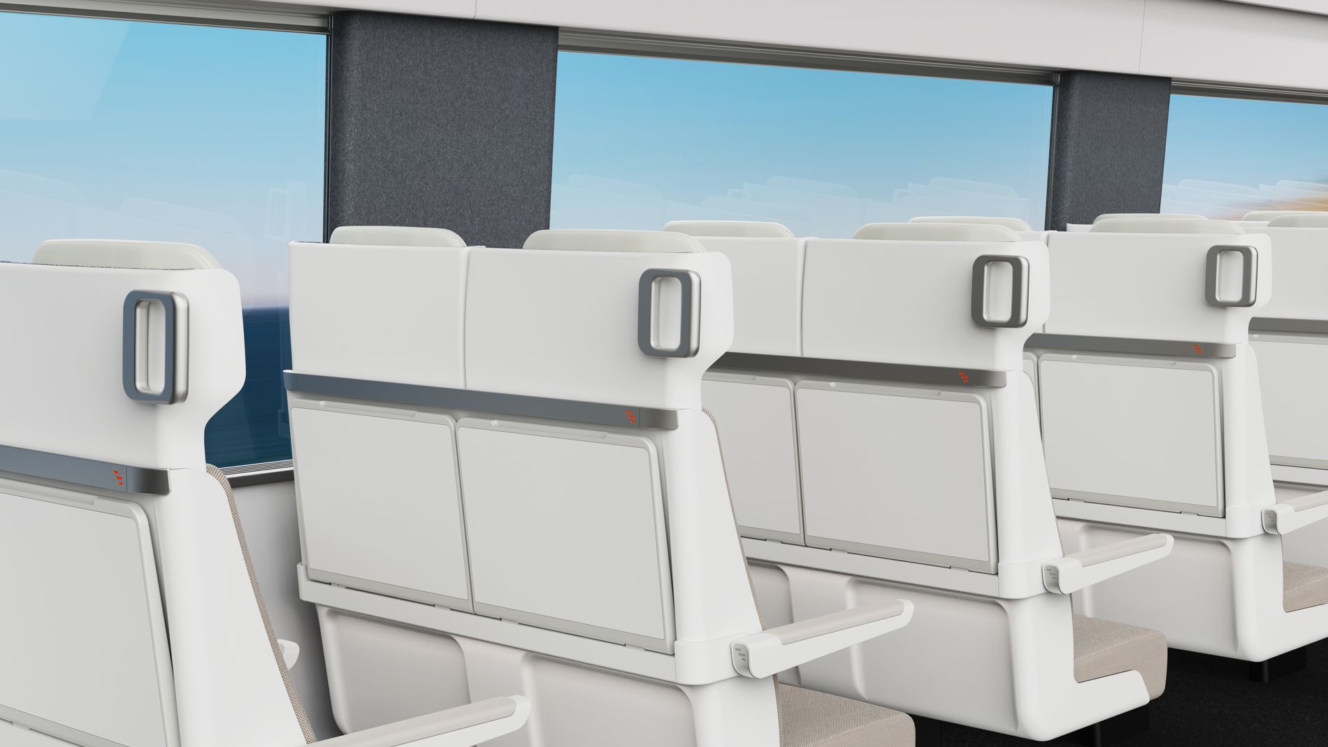 Image showing view of the backs of the ALIZÉ rail seat