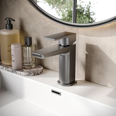 Muro Basin Mono Mixer Gunmetal