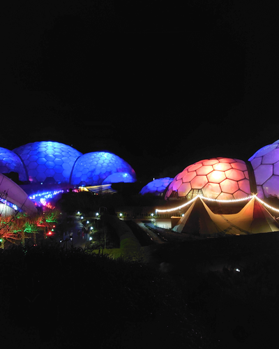 Hangloose Adventure Skywire Night Flight at The Eden Project 