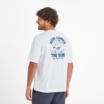 Beach men's t-shirt - optic white