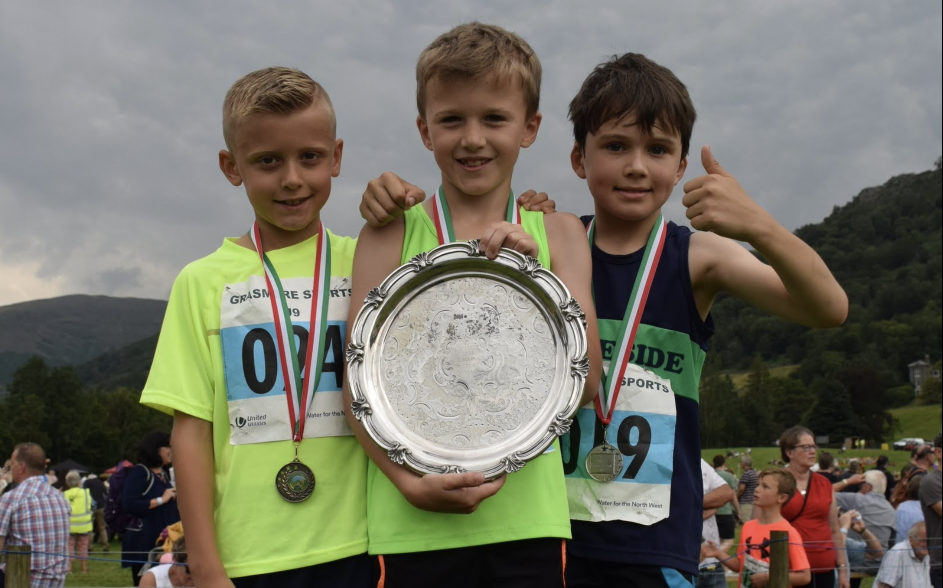 Calum McGoldrick of Settle Harriers, at Grasmere  Sports 2022.