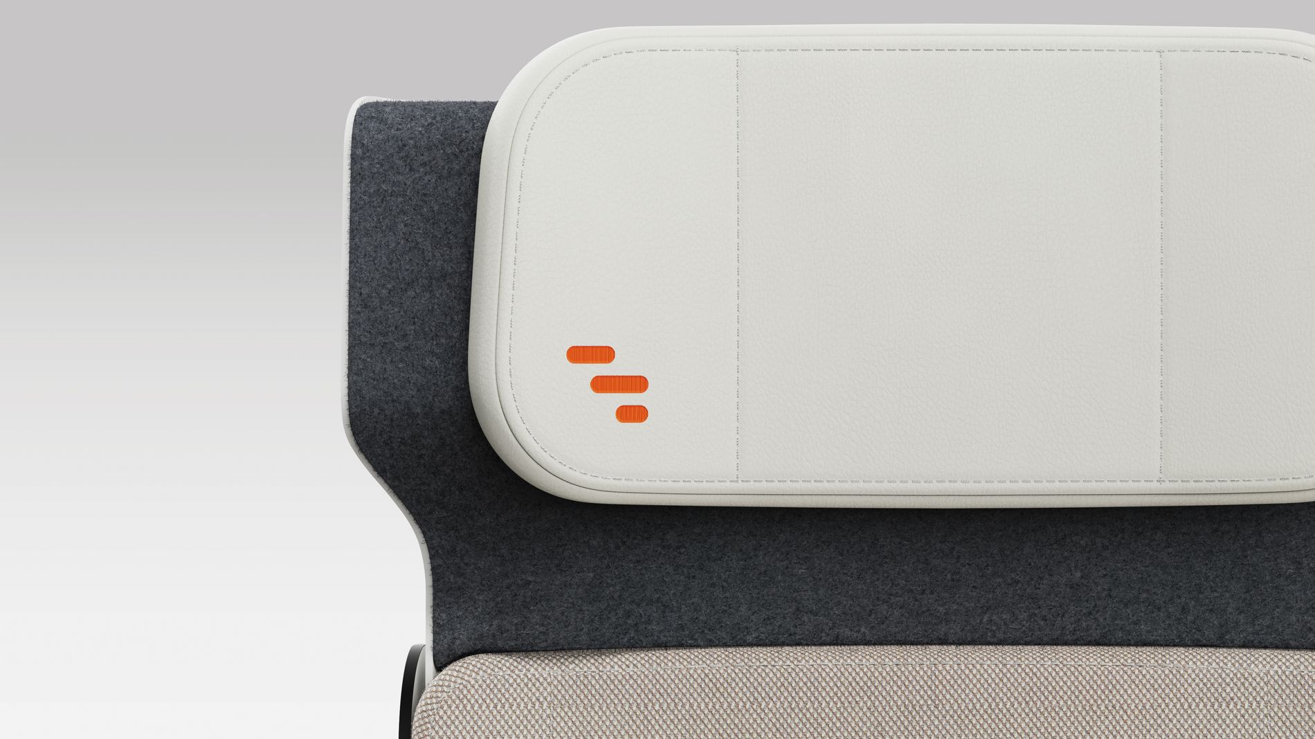 Close-up of ALIZÉ headrest and Expliseat logo.