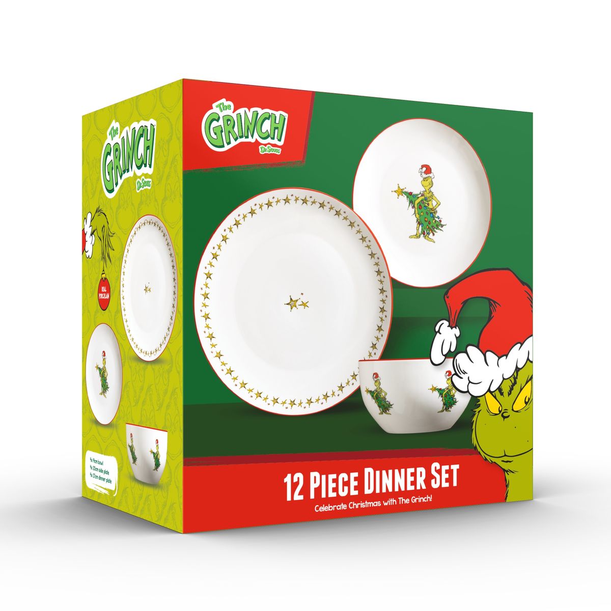 12 PCS SET GRINCH STEALING XMAS TREES