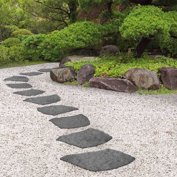 Primeur Stepping Stones in gravel garden.jpg