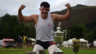 World champion All Weights champion 2023 at Grasmere Sports, Thomas Gibson