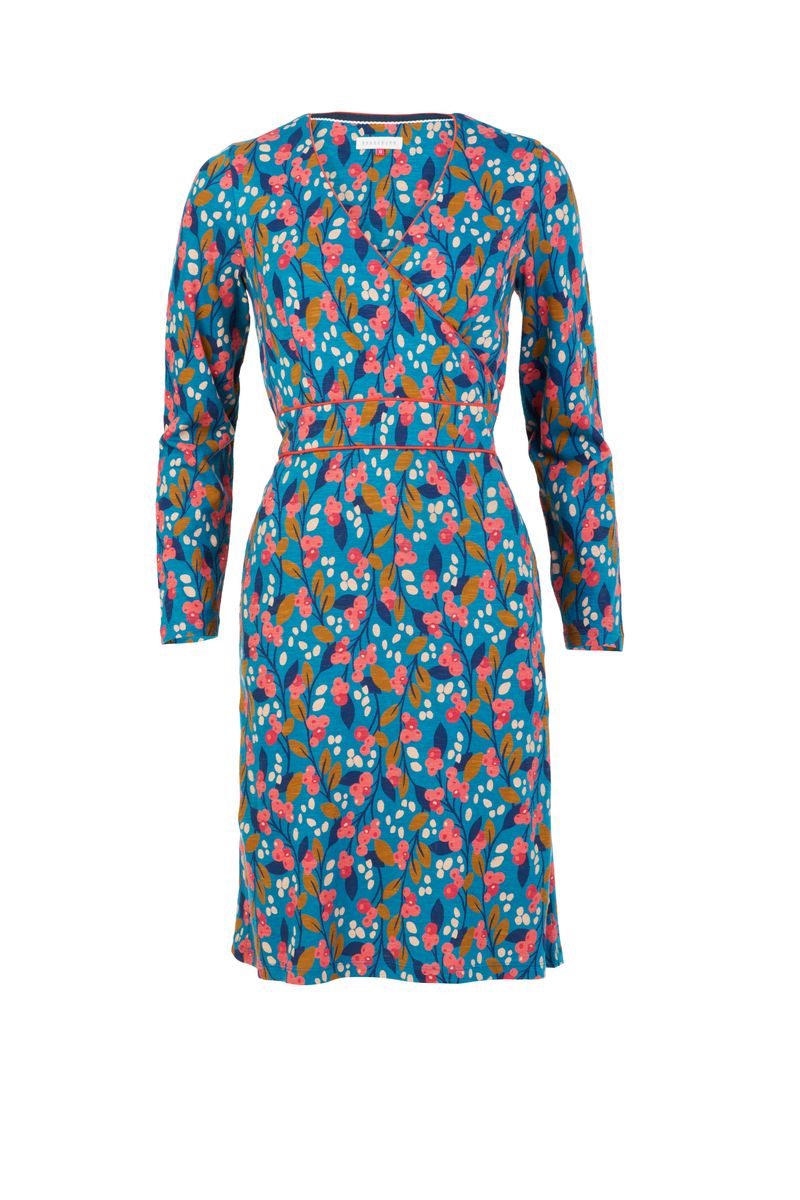 Brakeburn Trailing Berry Wrap Dress (cut out) - £54.99