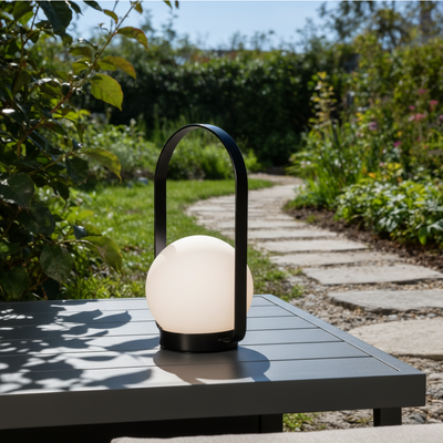 Selenia Rechargeable Modern Outdoor Table Lantern