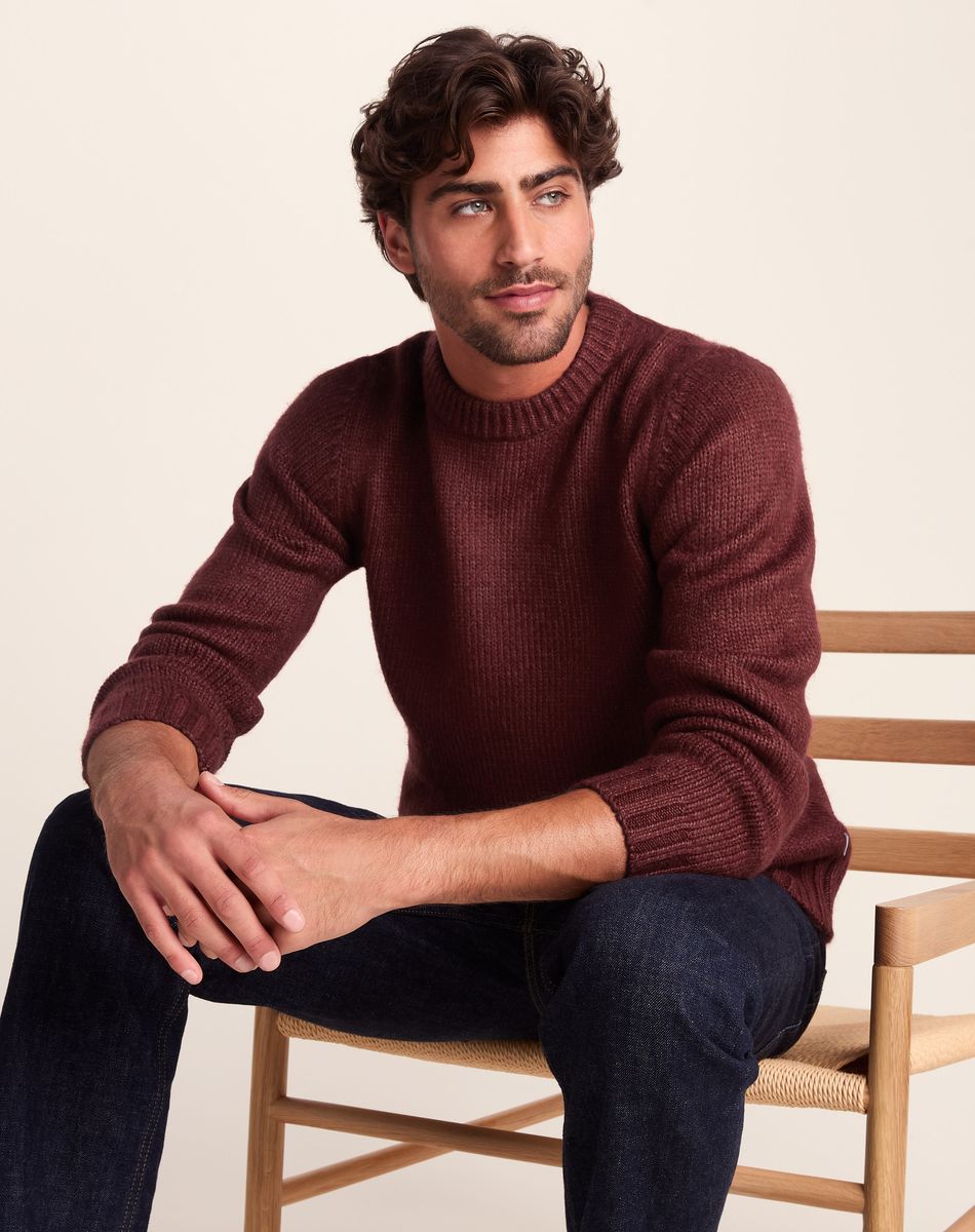Cicero Men's Knitted Jumper - Port Marl