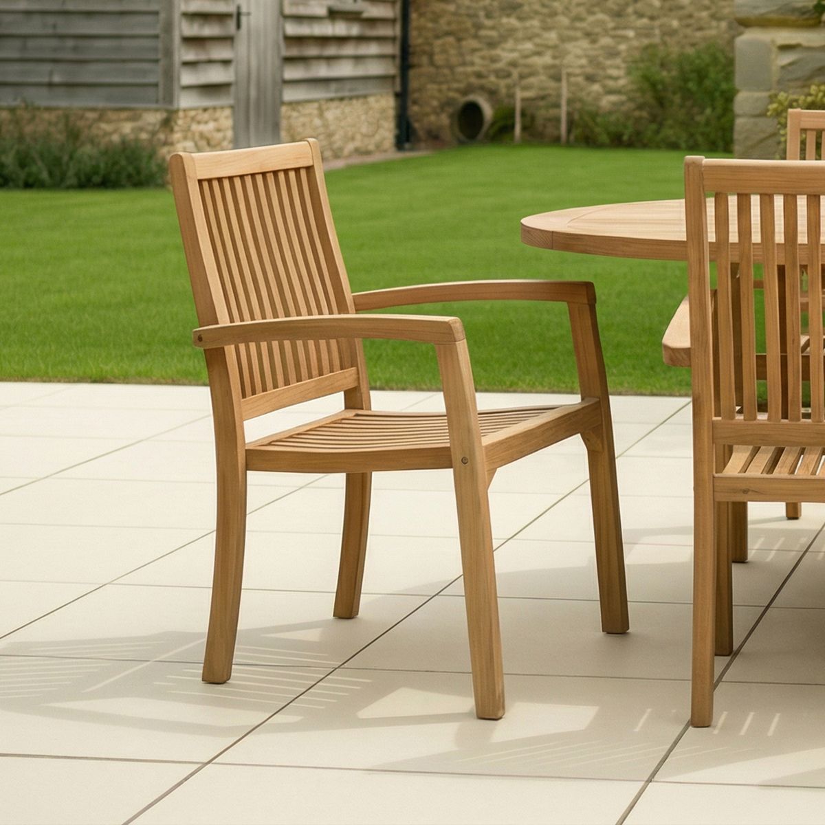 Teak Stacking Chair