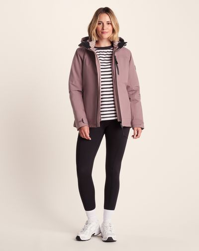 Beverley Womens 3-in-1 Waterproof Jacket - Mauve