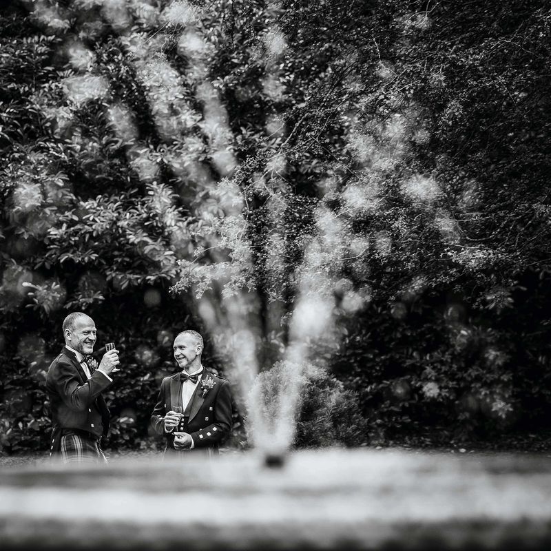 Couple Jason & Craig marrying at Langley Castle, Northumberland