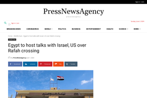 Screencapture of Press News Agency