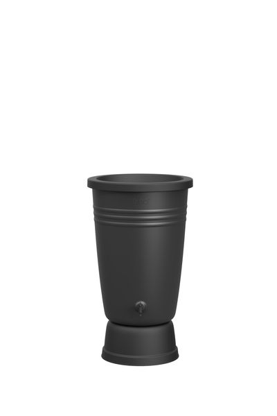 green basics rainbarrel plus 200ltr living black