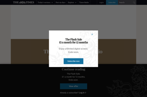 Screencapture of The Times