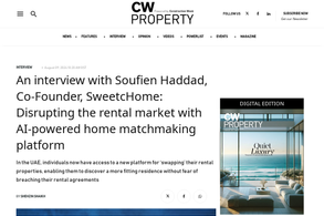 Screencapture of CW Property Middle East