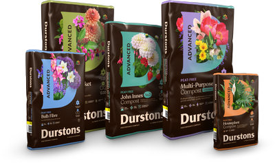 Group shot of Durstons Advanced Peat Free range
