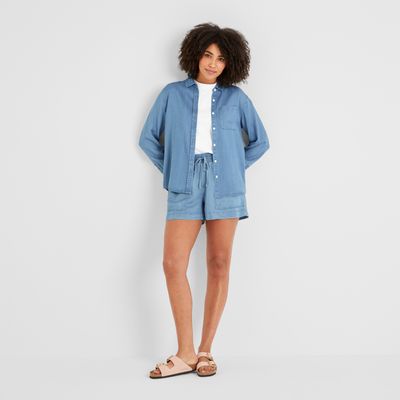 Casey Women's Shirt Long Sleeve - Faded Indigo