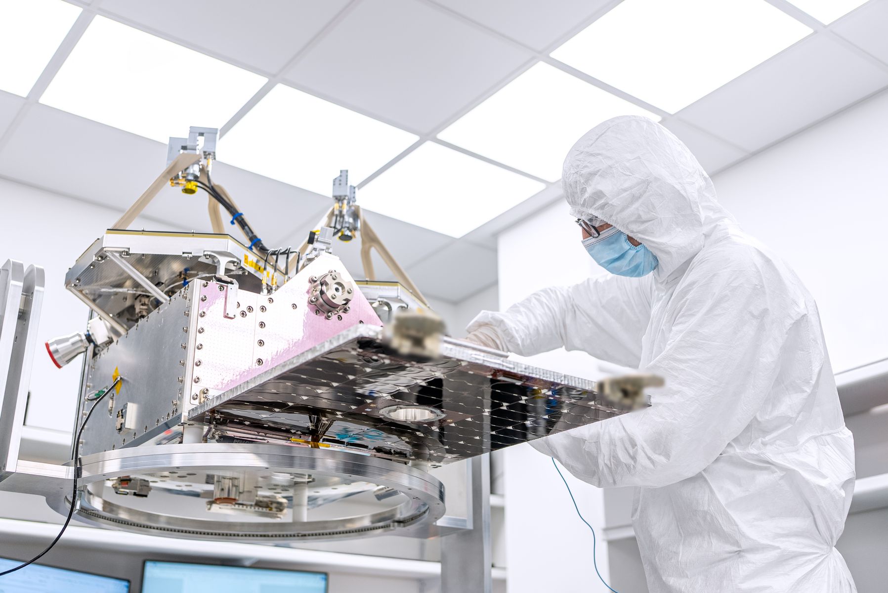 First Customer Link Satellite Assembly