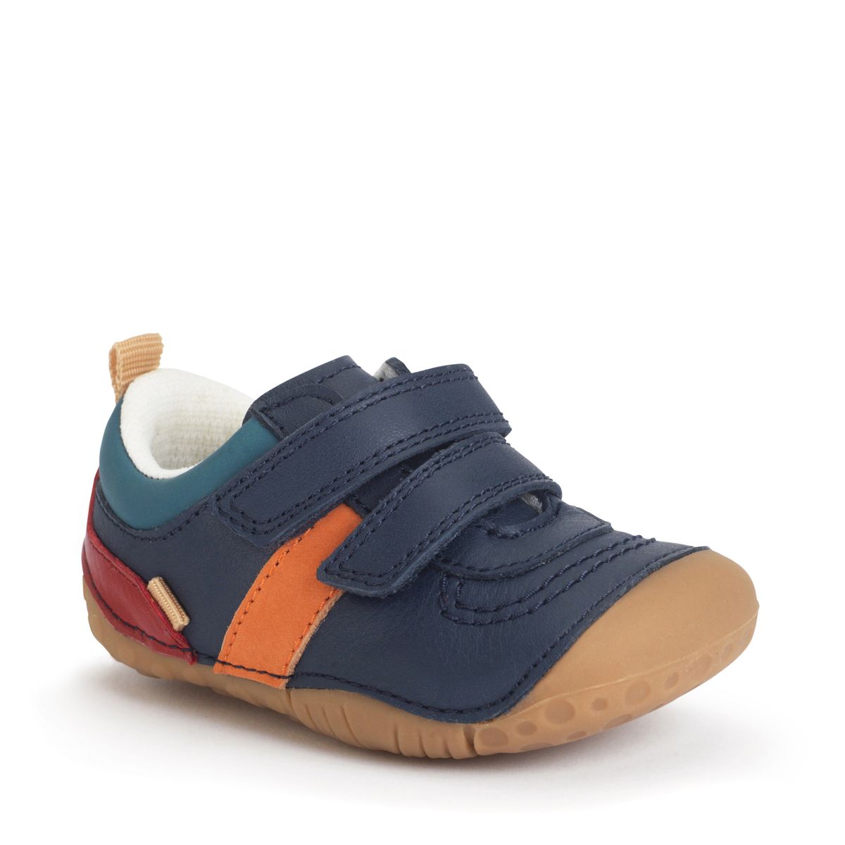 Start-Rite Zap Navy blue leather rip-tape baby pre-walkers