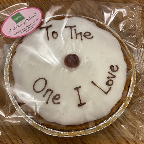 Valentine's Day Iced Cherry Bakewell Tart (To The One I Love)