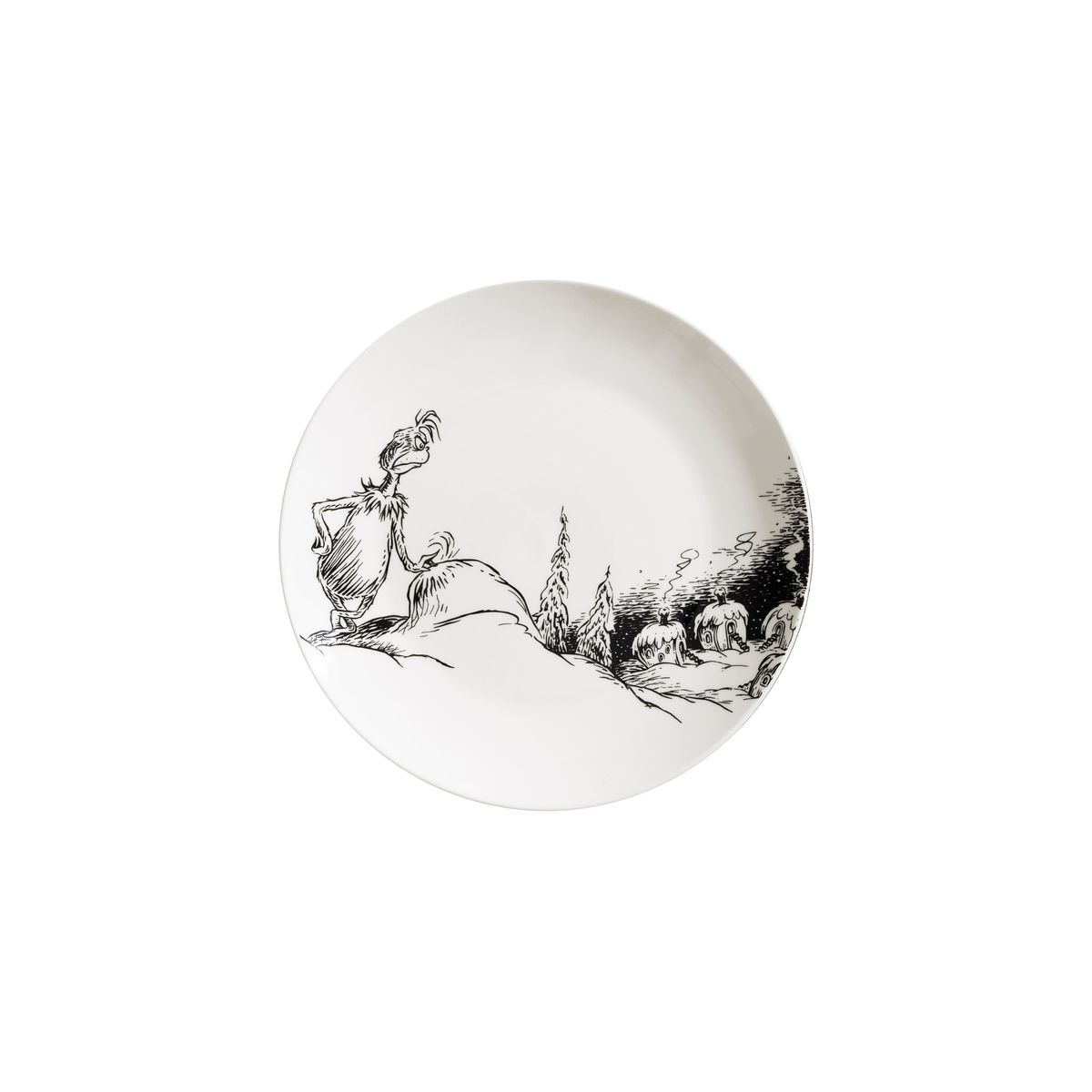 7.5 INCH SIDE PLATE CLASSIC GRINCH AND MAX