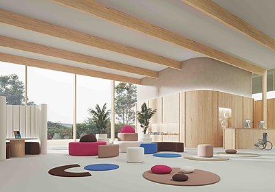 Ultrafabrics + Pantone Awakening and Re-thinking Healthcare Spaces