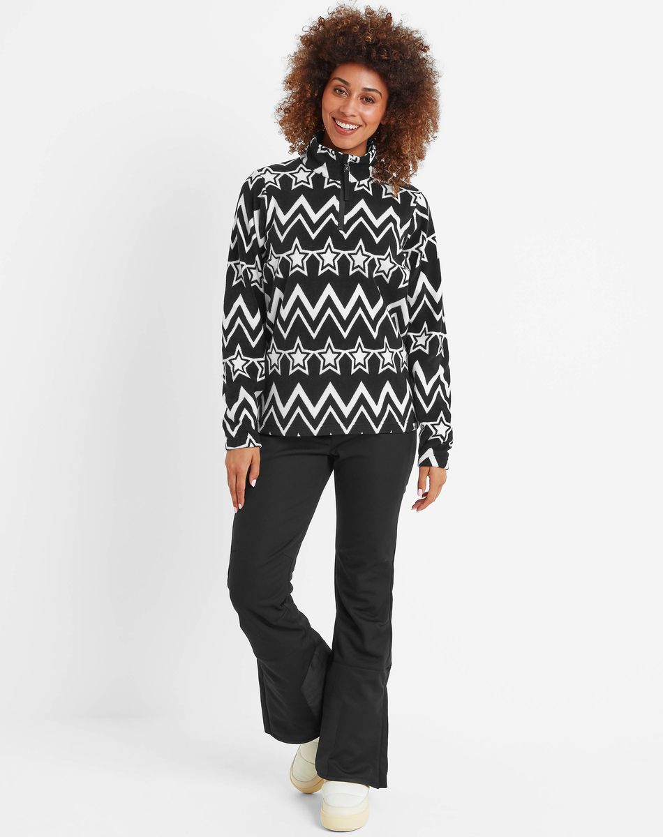 Hilder women's fleece pull over - black
