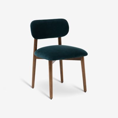 Layla Dining Chair In Petrol Blue