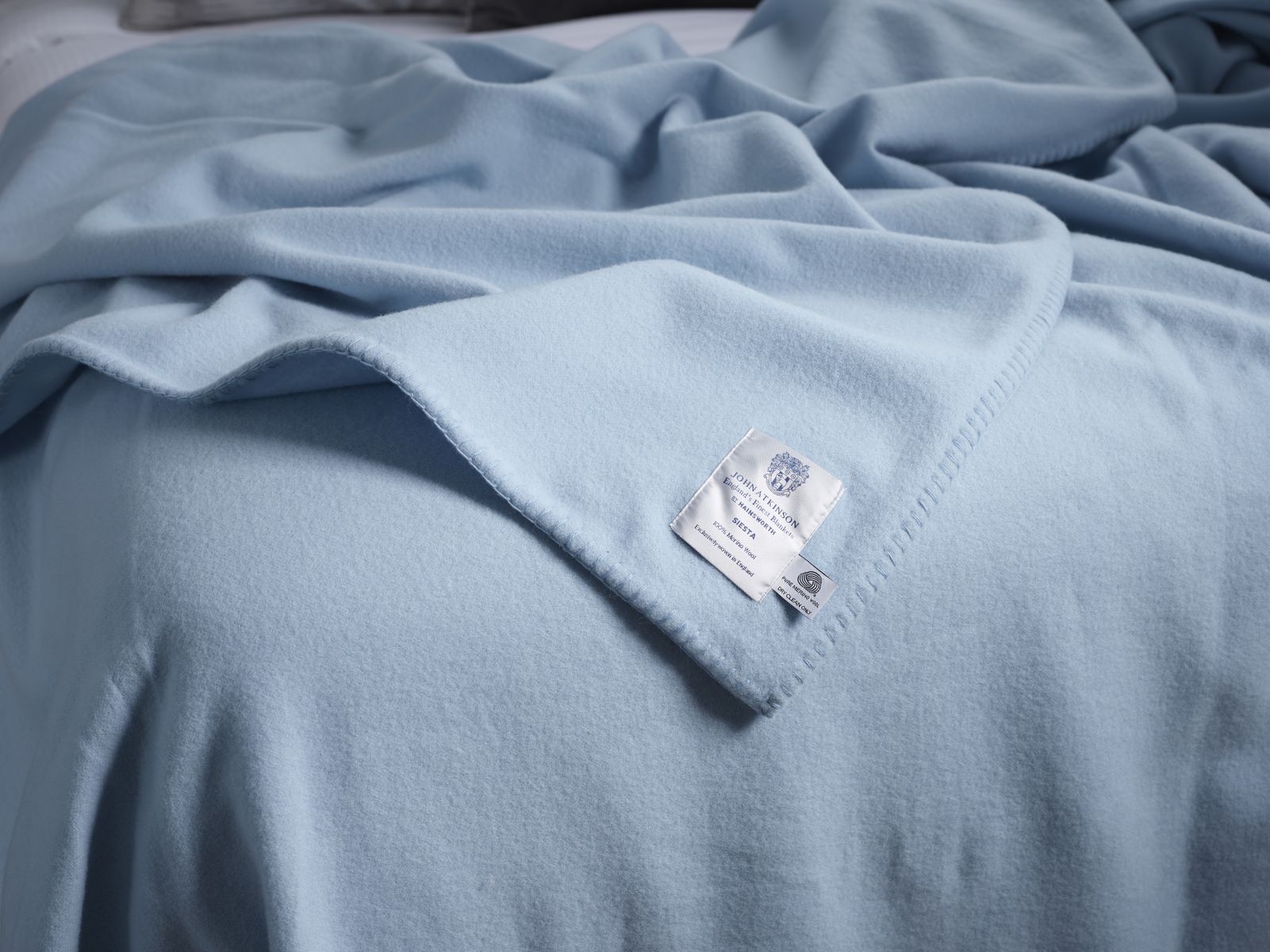 Pure Merino Wool Blanket – Siesta - Blue