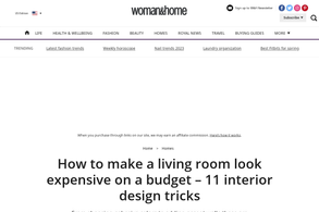 Screencapture of Woman & Home