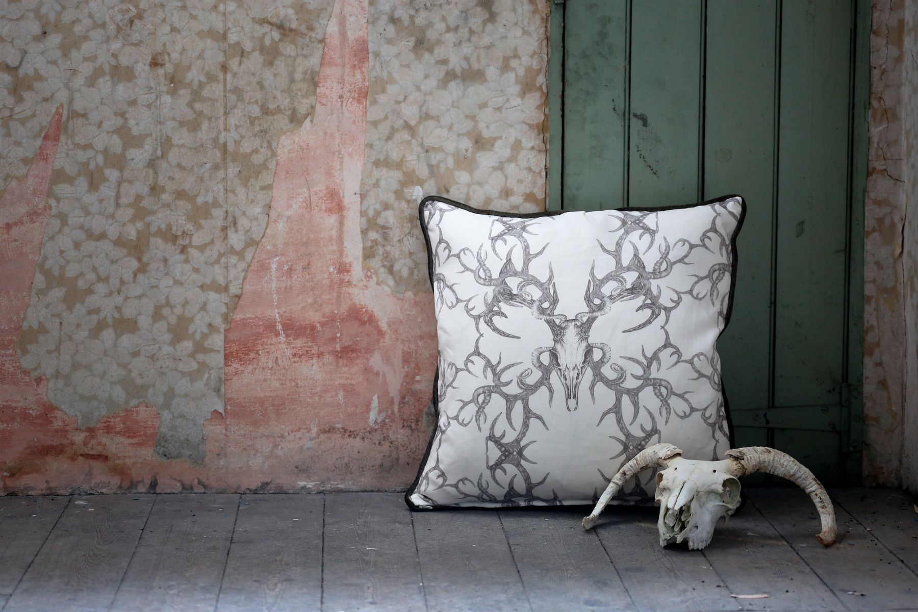 Tradescant & Son Winters Bone Cushion.JPG