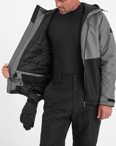 Whistler Men's Ski Jacket - Black/ Steel Grey