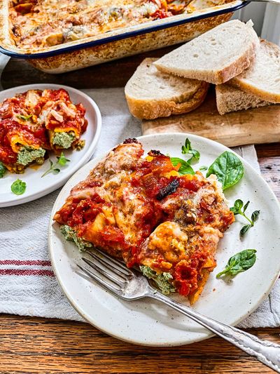 Spinach & Vegan Ricotta Cannelloni