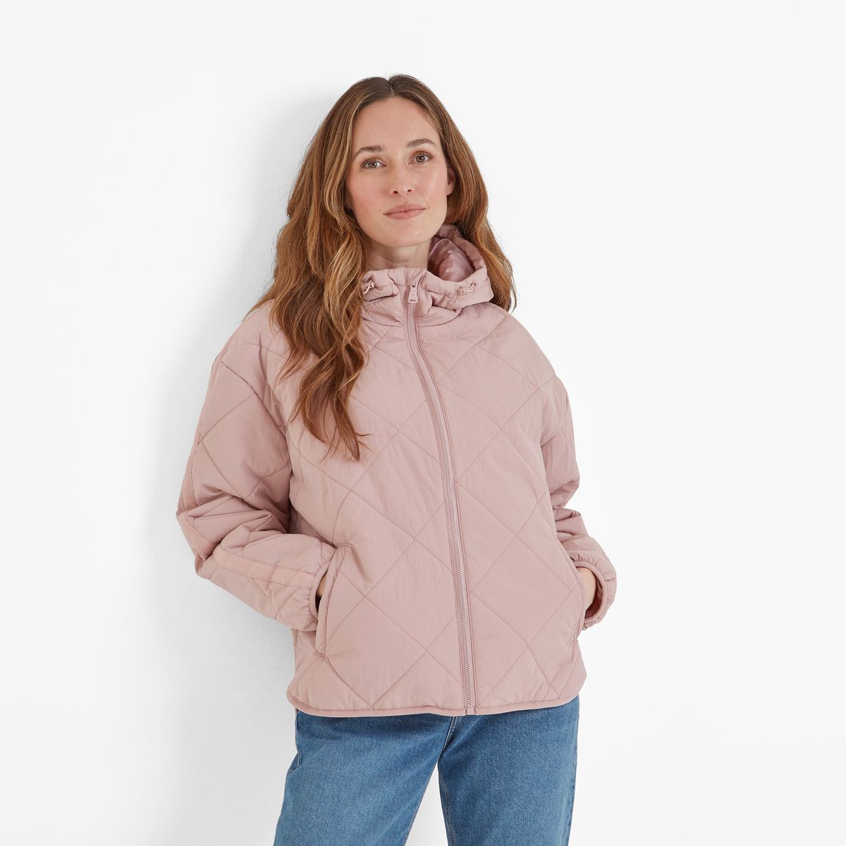Orford Women's Hooded Padded Jacket - Faded Pink
