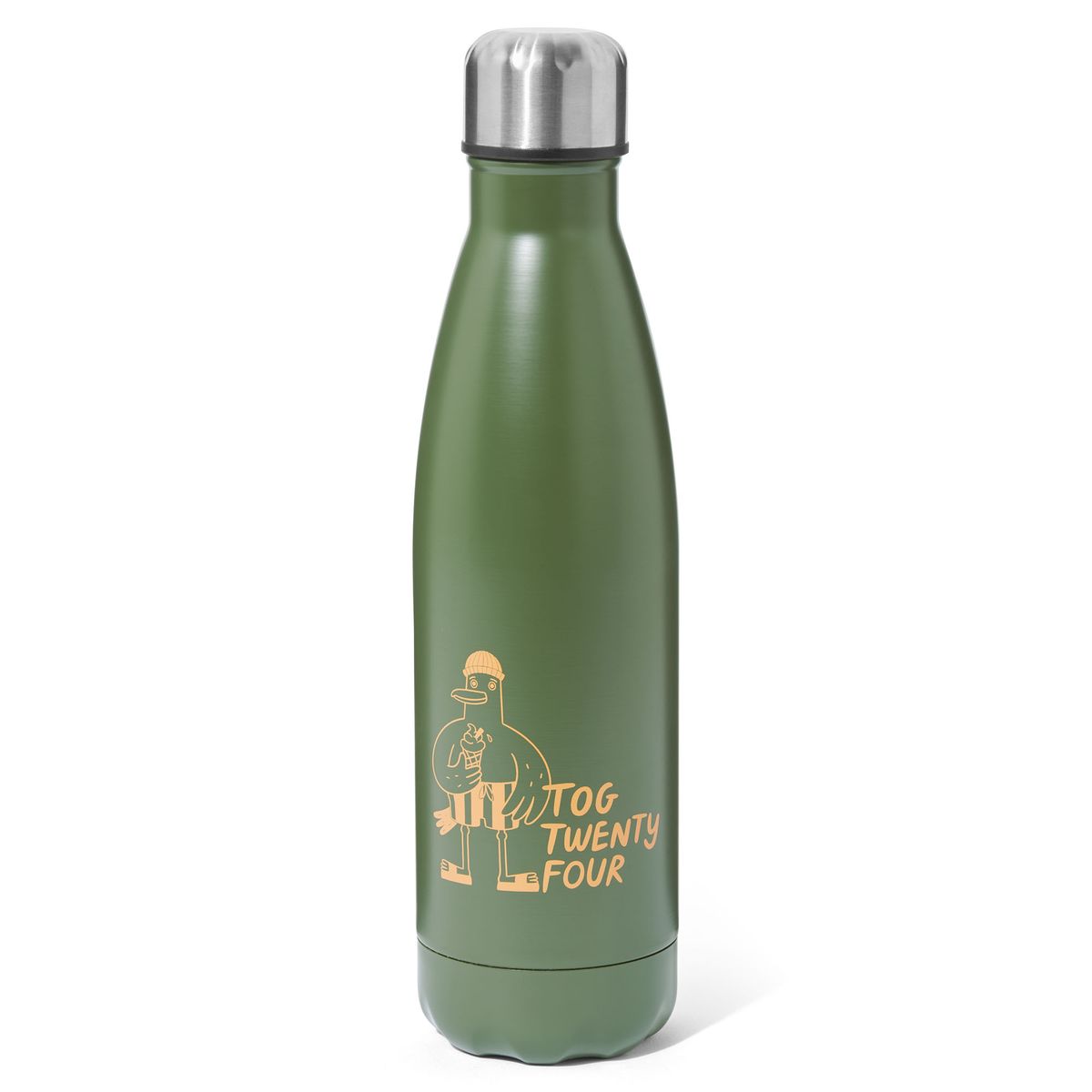 Hydrate Bottle Flask- Khaki/Apricot