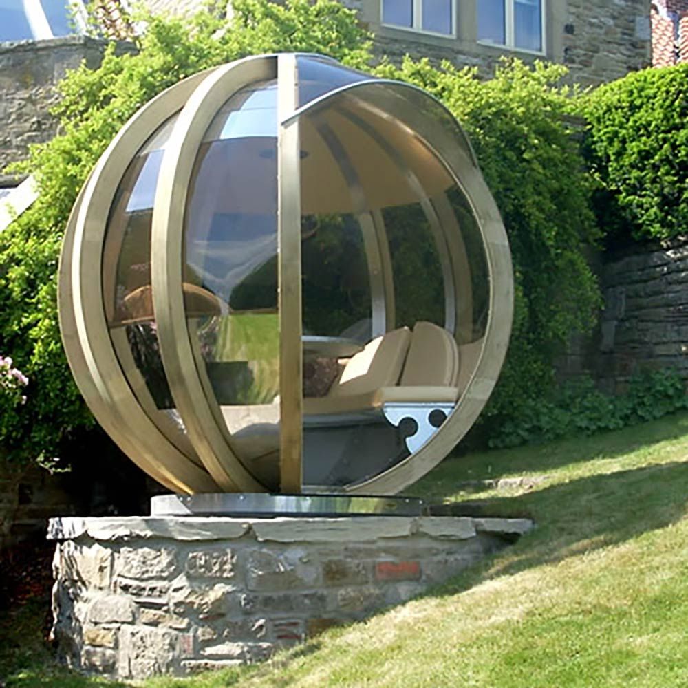 Ornate Garden Rotating Lounger Garden Pod