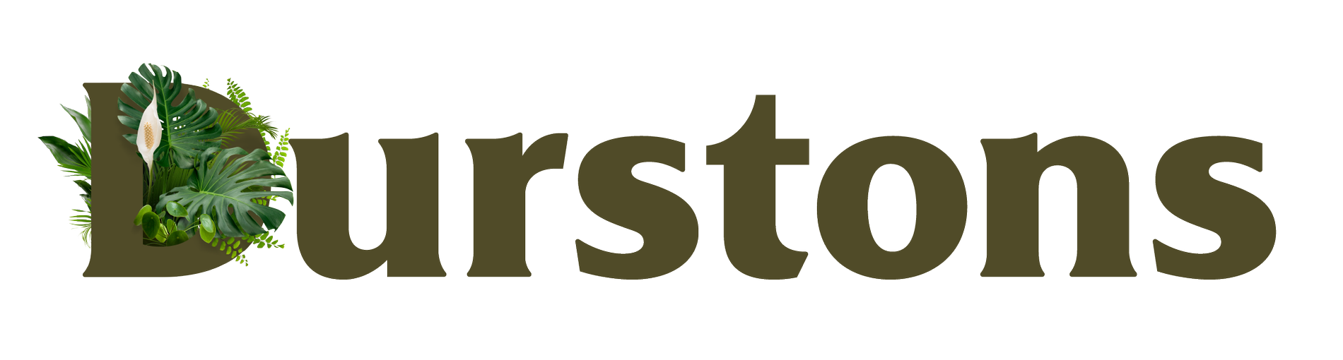 Durstons logo with houseplants
