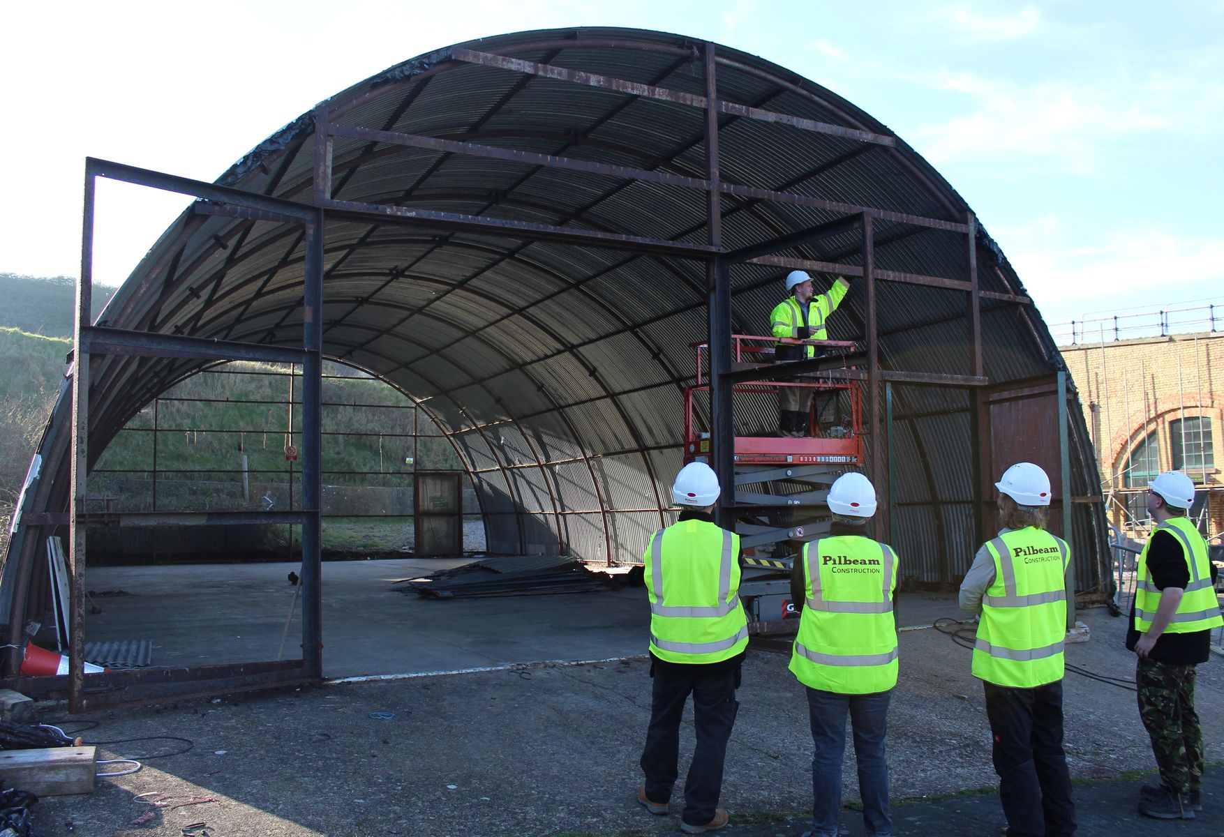 Restoration begins at Newhaven Fort - Romney Hut.JPG