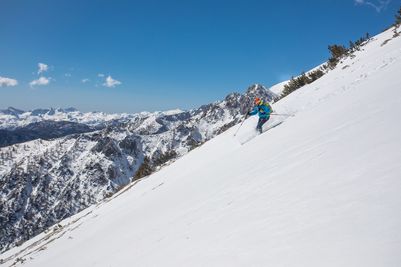 Skiing in Julian Alps