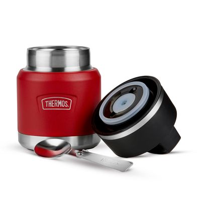 Ruby Red 355ml Thermos Icon Series Food Flask with Handle