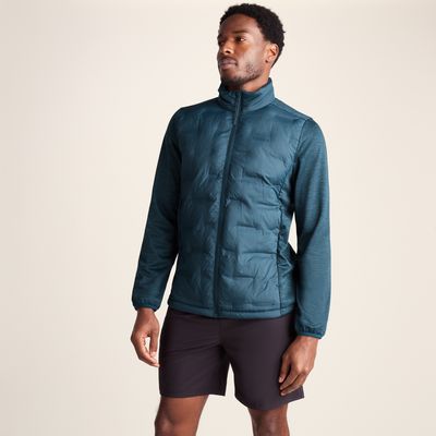 Anick Men's Lightweight Insulated Hybrid Jacket - Inky Blue