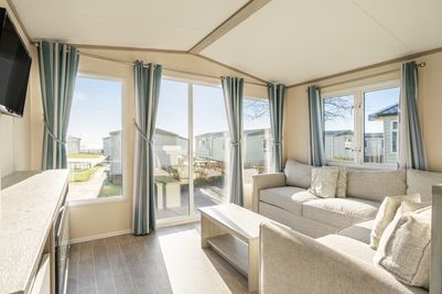 Budleigh Premier 3 Living Room - Ladram Bay Holiday Park