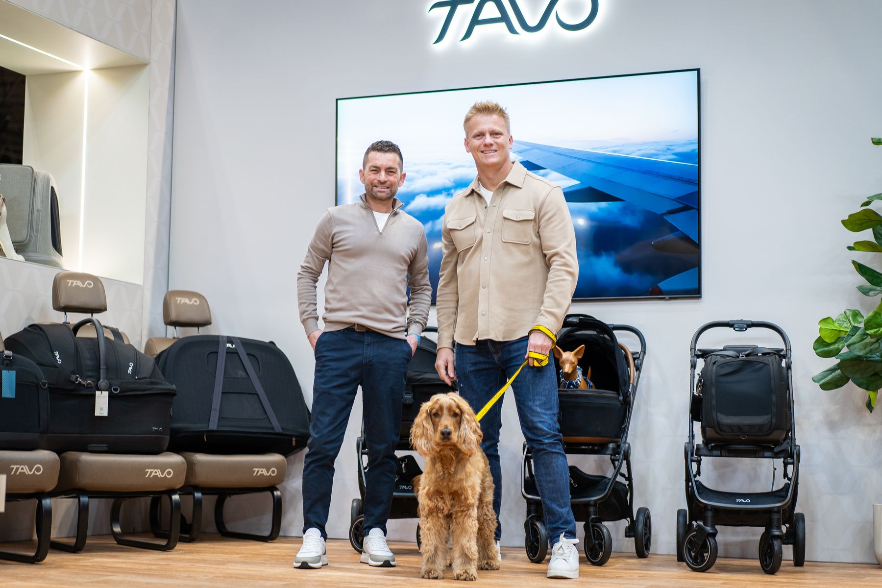 Dr Scott Miller and Adem Fehmi launching Safer Inside from Tavo Pets at Crufts 